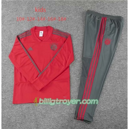 FC Bayern München Barn Trenings Collegegenser Set Rød 2018/19